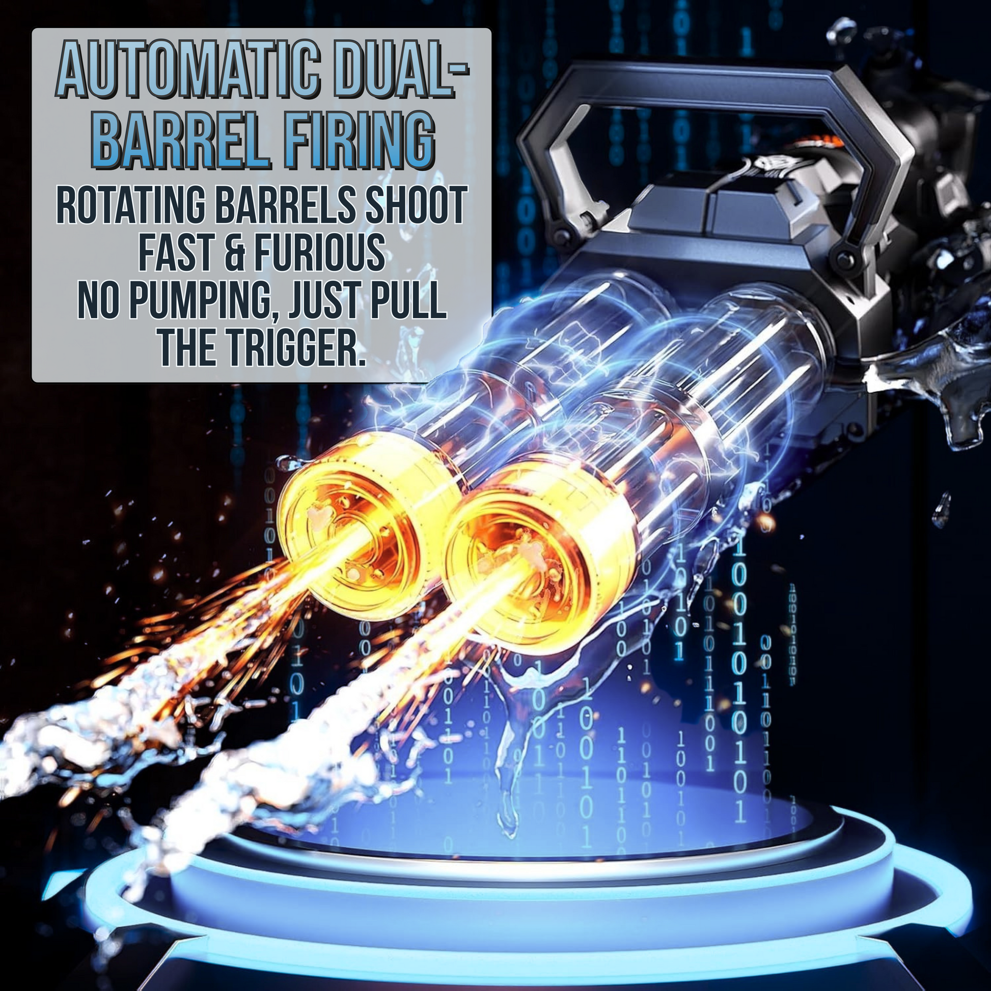 Baskwell™ - Gatling Water Gun + Backpack Tank